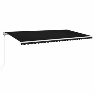 vidaXL antracitszürke szélérzékelős és LED-es napellenző 600x300 cm kép