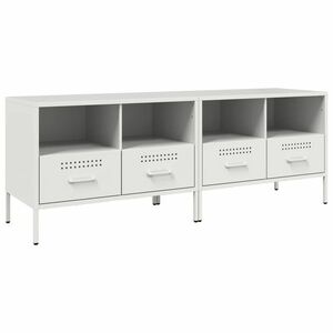 vidaXL 2 db fehér acél TV-szekrény 68 x 39 x 50, 5 cm kép