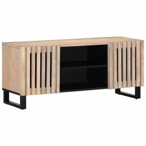 vidaXL fehér tömör mangófa TV-szekrény 105 x 34 x 46 cm kép