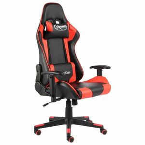 vidaXL piros PVC forgó gamer szék kép