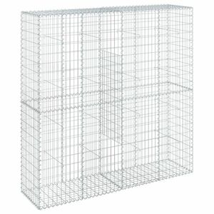 vidaXL horganyzott vas gabion kosár fedéllel 200 x 50 x 200 cm kép