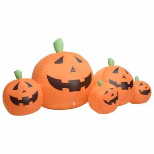 vidaXL Halloweenre felfújható tökcsalád LED-del 1, 8 m kép