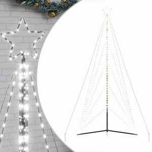 vidaXL hideg fehér karácsonyfa fénykúp 615 LED-del 400 cm kép