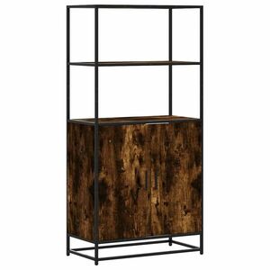 vidaXL Highboard sonoma tölgy 68x35x139 cm gépelt fa és fém kép