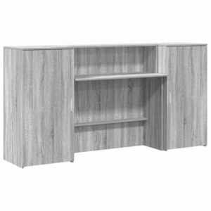 vidaXL recepciós pult szürke sonoma 200x50x103, 5 cm szerelt fa kép