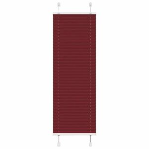 vidaXL pliszírozott redőny Bordeaux piros 40x100 cm szövetszélesség kép