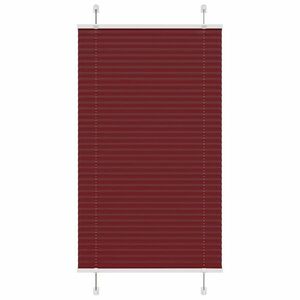 vidaXL pliszírozott redőny Bordeaux piros 75x100 cm Szövetszélesség kép