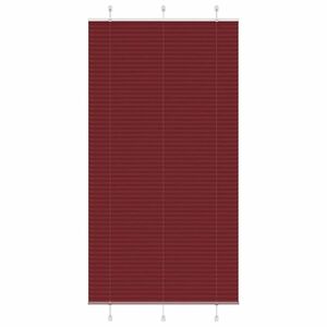 vidaXL pliszírozott redőny Bordeaux piros 105x200 cm szövetszélesség kép