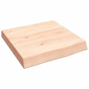 vidaXL kezeletlen tömör tölgyfa fali polc 40x40x(2-6) cm kép