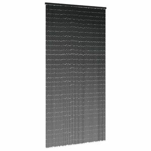 vidaXL rovaros ajtófüggöny Sötétszürke 100x220 cm bambusz kép