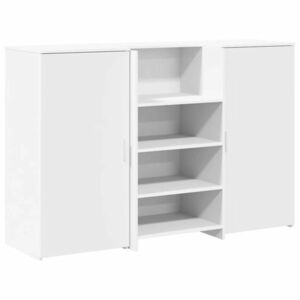 vidaXL recepciós pult fehér 155x50x103, 5 cm szerelt fa kép