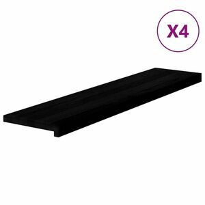 vidaXL lépcsőfokok 4 db Sötétbarna 110x25x2 cm tömör fa tölgyfa kép