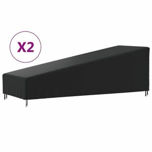 vidaXL 2 db 420D oxford-szövet napozóágyhuzat 203x81x25/63 cm kép