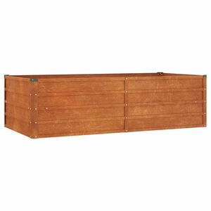 vidaXL rozsda színű corten acél kerti magaságyás 160 x 80 x 45 cm kép