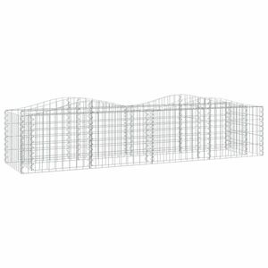 vidaXL íves horganyzott vas gabion magaságyás 200x50x50 cm kép