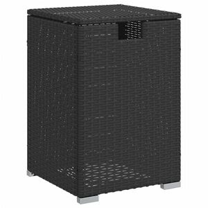 vidaXL fekete polyrattan propántartály borító asztal 40 x 40 x 60 cm kép