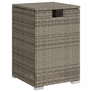 vidaXL szürke polyrattan propántartály borító asztal 40 x 40 x 60 cm kép