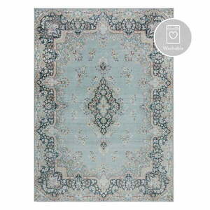 Türkiz mosható szőnyeg 160x230 cm FOLD Colby – Flair Rugs kép