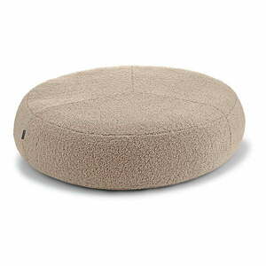 Bézs buklé fekhely kutyáknak ø 70 cm Senso Pouffe Greige S/M – MiaCara kép