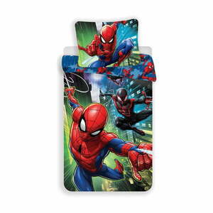 Egyszemélyes pamut gyerek ágyneműhuzat 140x200 cm Spider-man – Jerry Fabrics kép