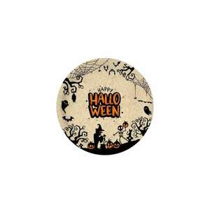 Halloween mintás natúr tányér 23 cm-es 6 db/cs kép