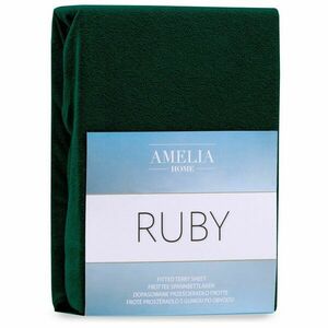 Lepedő RUBY üvegzöld frottír 120-140x200 AmeliaHome kép