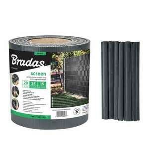 Bradas Kerítéstakaró szalag 19 cm x 35 m, 450 g / m2, antracit kép