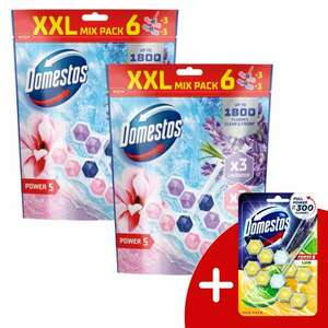 Domestos Power5 WC frissítő blokk mix Magnolia & Lavender (12... kép