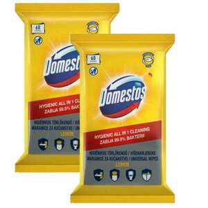 Domestos Higiénikus Törlőkendő Lemon 2x60db kép