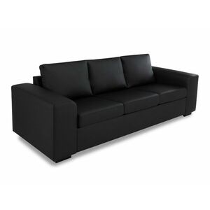 Kanapé Scandinavian Choice B109, Fekete, 84x232x90cm, Lábak: Fa kép