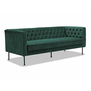 Chesterfield kanapé Concept 55 201, Zöld, 71x206x86cm, Lábak: Fémes kép