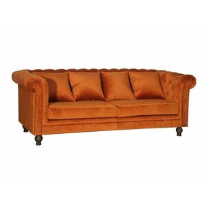 Chesterfield kanapé Dallas 255, 80x217x88cm, Lábak: Fa, Részben összeszerelt, Fenyő kép