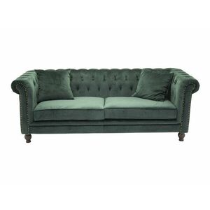 Chesterfield kanapé Dallas 255, 80x217x88cm, Lábak: Fa, Részben összeszerelt, Fenyő kép