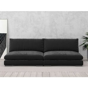 Kisebb egységekből álló, külön is használható kanapé Concept 55 F115, Sötétszürke, 80x220x110cm, Lábak: Fa kép