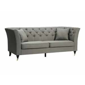 Chesterfield kanapé Riverton 672, Szürke, 88x211x86cm, Lábak: Fém, Fa kép