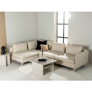 Sarokkanapé Dallas H102, Beige, 83x295x195cm, Lábak: Fa, Kaucsuk kép