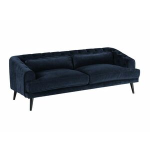 Chesterfield kanapé Riverton 774, Sötétkék, 96x224x79cm, Lábak: Fa kép