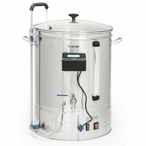 Klarstein Brauheld Smart 65, cefréző üst, 65 l, 2500 W, 100°C, keringető szivattyú, rozsdamentes acél kép