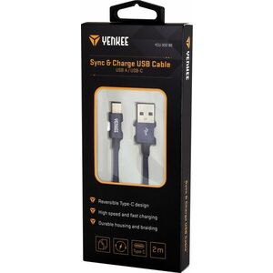 USB adat- és töltőkábel C típus 2 m kép