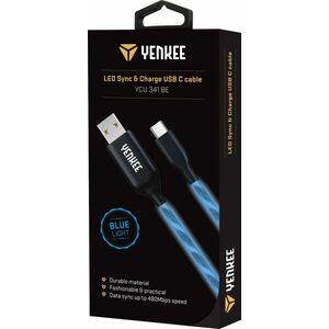 USB adat- és töltőkábel C típus világító kép