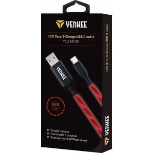 USB adat- és töltőkábel C típus világító kép