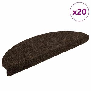 vidaXL 20 db barna öntapadó lépcsőszőnyeg 65x21x4 cm kép