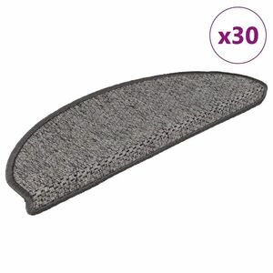 vidaXL 30 db lépcsőszőnyegek öntapadós szizál kinézetű 65x21x4 cm kép