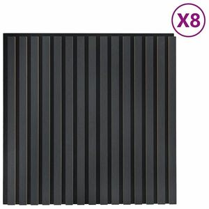 vidaXL 8 db tölgy furnér akusztikus falpanelek reszelt 60, 5x60 cm kép