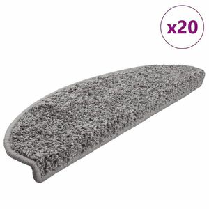 vidaXL 20 db szürke lépcsőszőnyeg 65x21x4 cm kép