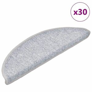 vidaXL 30 db világosszürke lépcsőszőnyeg 56x17x3 cm kép