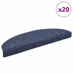 vidaXL 20 db kék öntapadó lépcsőszőnyeg 65x21x4 cm kép