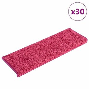 vidaXL 30 db rózsaszínű lépcsőszőnyeg 65 x 21 x 4 cm kép