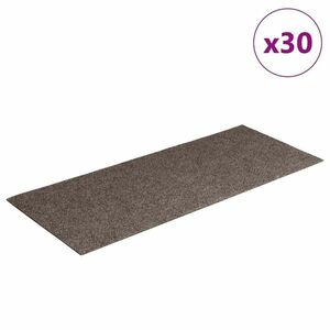 vidaXL 30 db krémszínű lépcsőszőnyeg öntapadós téglalap alakú 60x25 cm kép