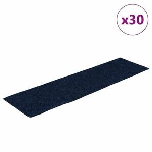 vidaXL 30 db kék lépcsőszőnyeg öntapadós téglalap alakú 76x20 cm kép